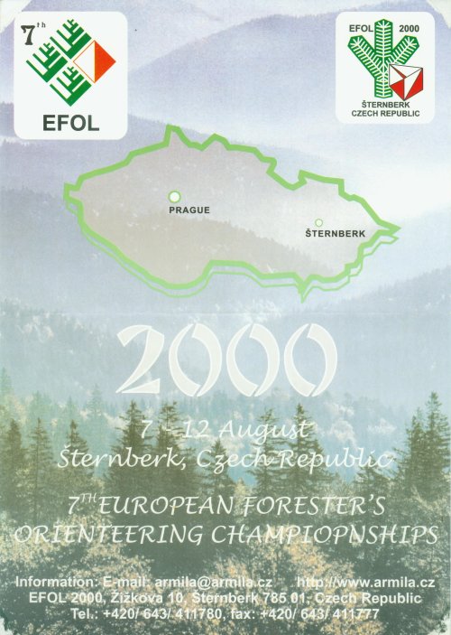 Flyer of 7th EFOL Cech Republic 1998